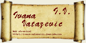 Ivana Vatazević vizit kartica
